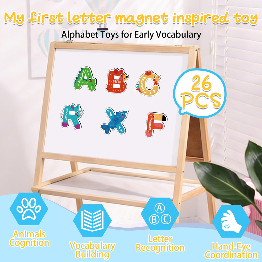 Auzesto fridge magnets display set for interactive learning sessions.