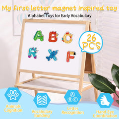 Auzesto fridge magnets display set for interactive learning sessions.