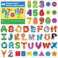 Auzesto letters and numbers fridge magnets for hands-on learning on metal surfaces