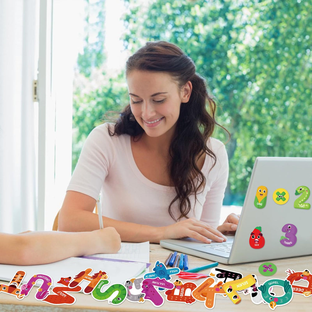 Auzesto magnetic shapes and symbols for math and geometry practice
