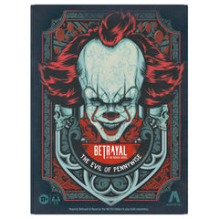 Avalon Hill Betrayal Neibolt Pennywise miniatures enhance tense gameplay.