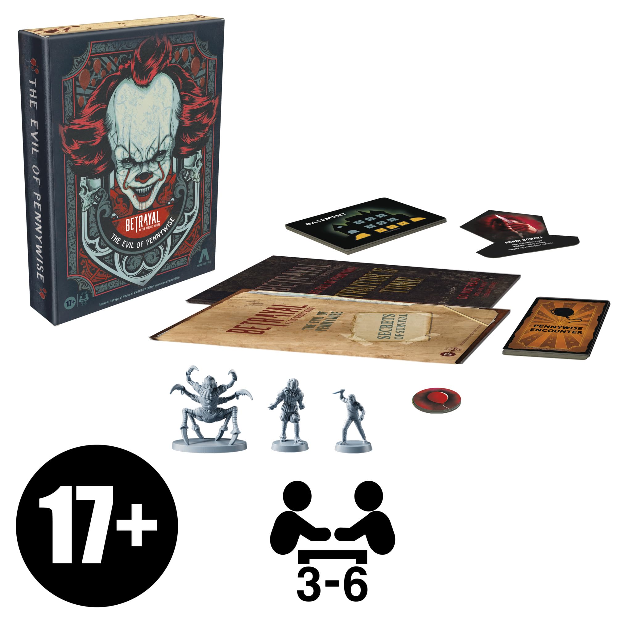 Avalon Hill Betrayal Neibolt travel-case enables easy game nights on the go.