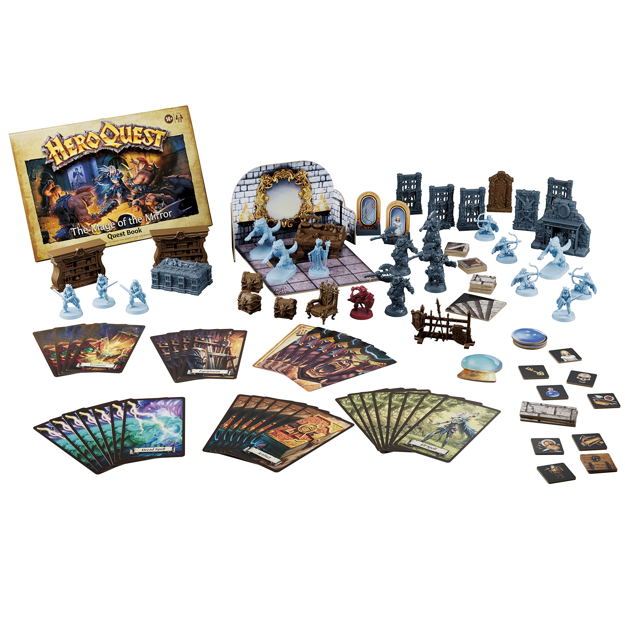 Avalon Hill HeroQuest giant wolf miniature brings tense ambush moments