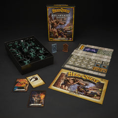 Avalon Hill HeroQuest Kellars Keep artifact cards unlock unique quest moments and strategic options.