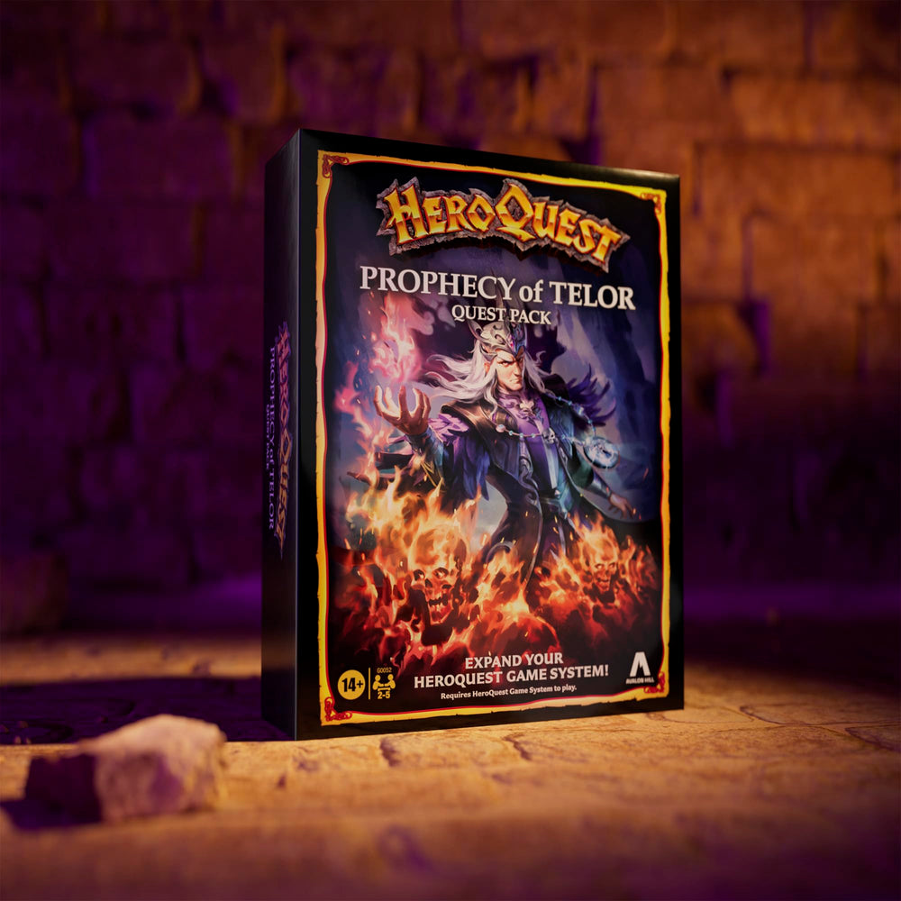Avalon Hill Prophecy of Telor ancient temple scene for atmospheric campaigns.