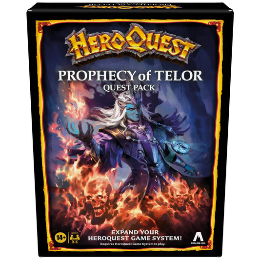 Avalon Hill Prophecy of Telor cover image inviting cooperative dungeon adventures.