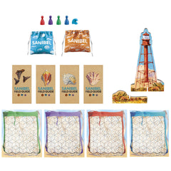 Avalon Hill Sanibel scorepad and bags support smooth scoring.