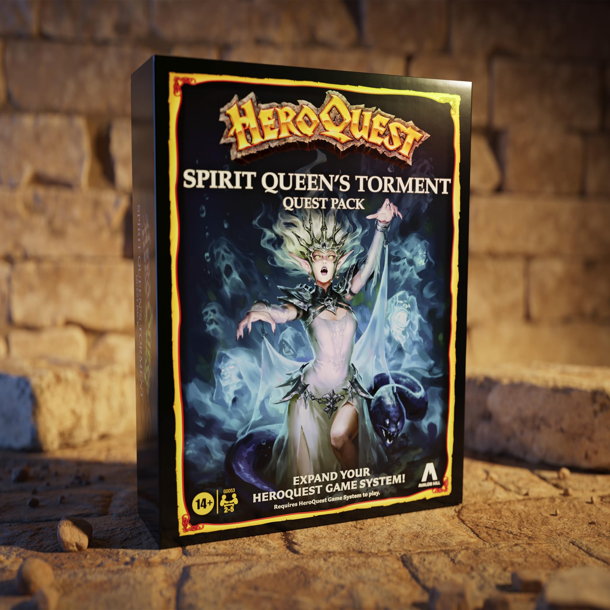 Avalon Hill Spirit Queen's Torment unpainted miniatures for hobbyists.