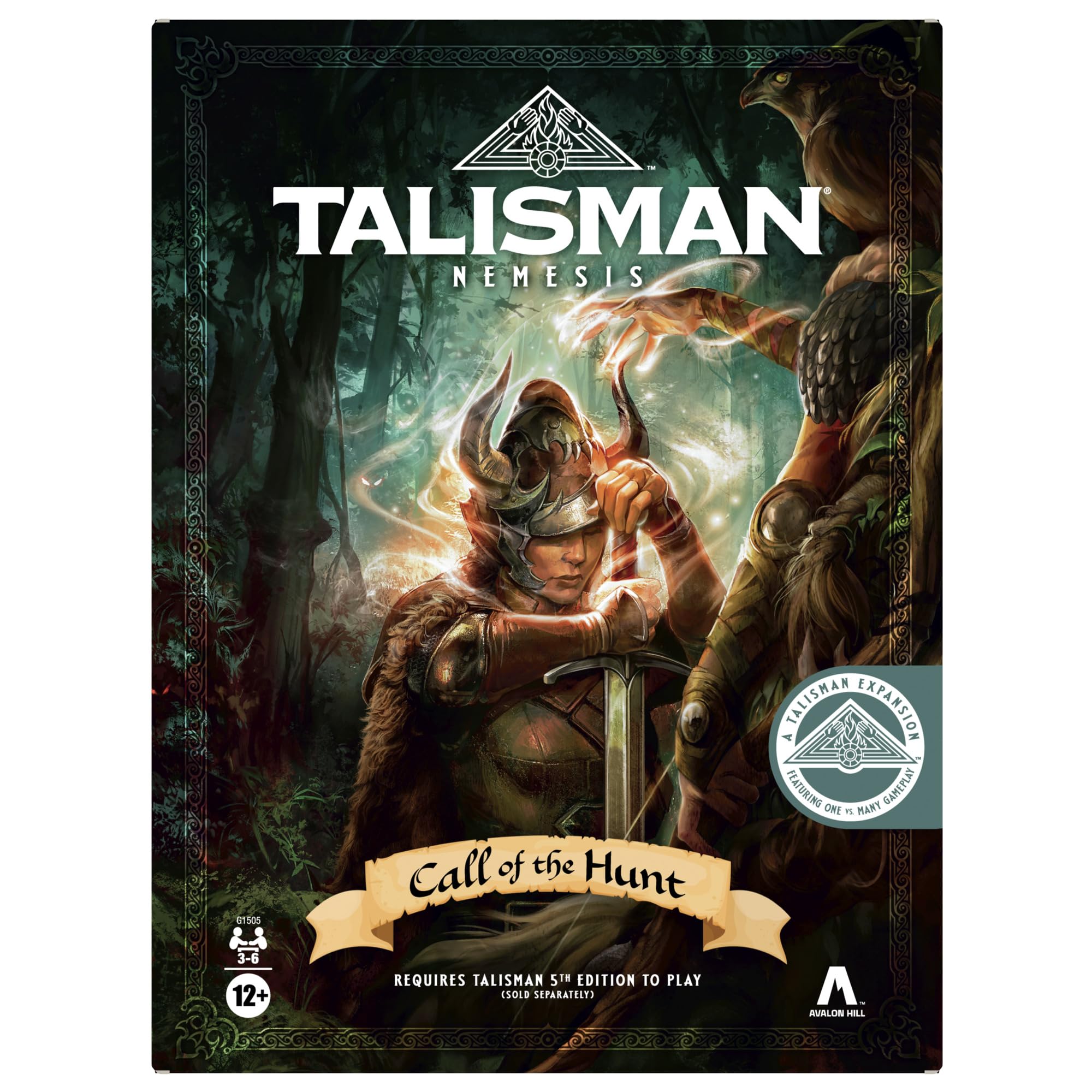 Avalon Hill Talisman Nemesis box art for immersive hunt adventures