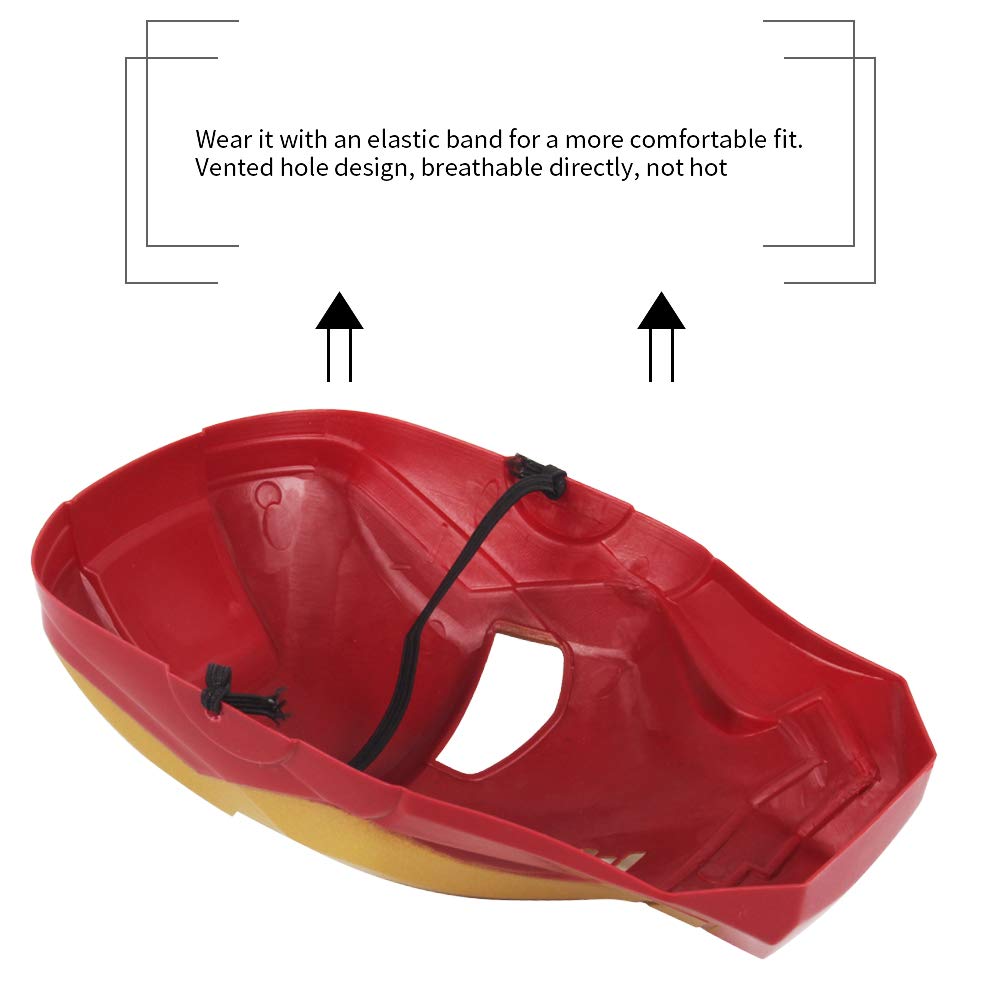 Avazera Golden superhero mask - print detail with sharp edges and durable color.
