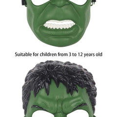 Avazera superhero mask green back view, secure strap for active kids