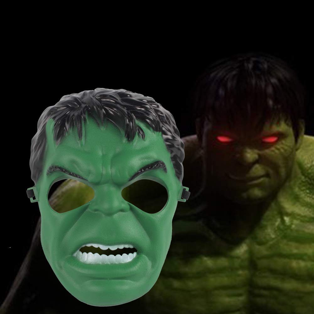 Avazera superhero mask green fit for children, suitable for ages 3-12