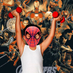 Avazera superhero mask for kids printing detail emphasizing clear artwork