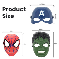 Avazera superhero mask for kids side profile showing thick plastic and secure strap