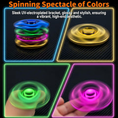 Aveloki fidget spinner close-up reveals precision center bearing for smooth spins