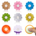 Aveloki flower shaped glitter fidget spinner for calm focus