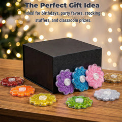 Aveloki flower spinner provides gentle visual rhythm for mindful activity