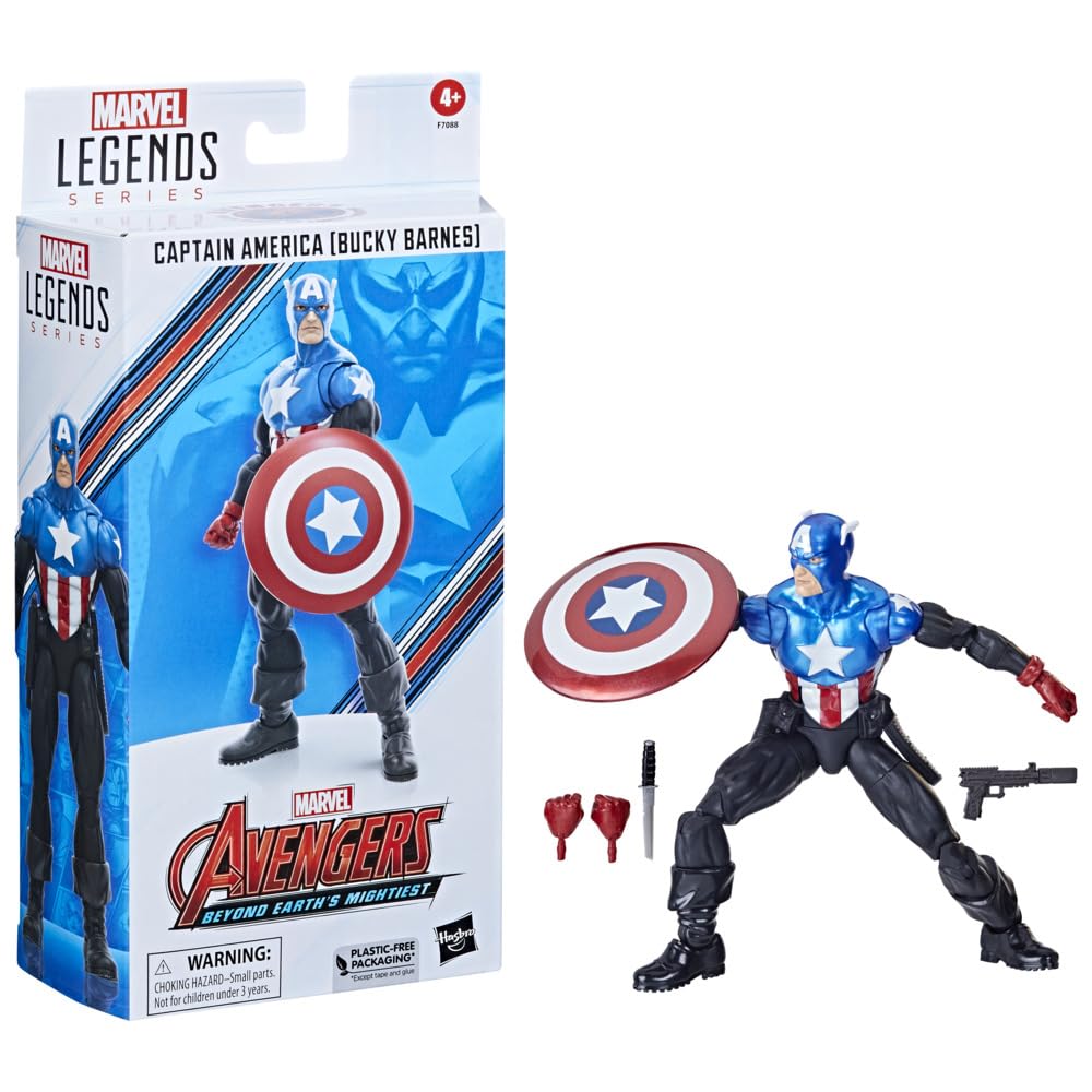 Avengers Captain America (Bucky Barnes) 15cm figurine front view for shelf display