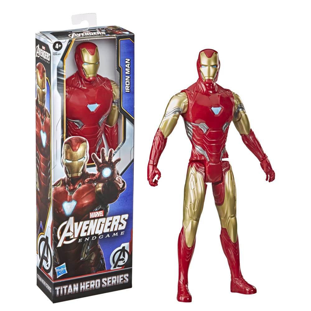 Dynamic pose-ready Iron Man figure for action scenes and roleplay