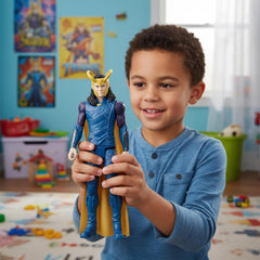 Loki on a shelf ready for display and play