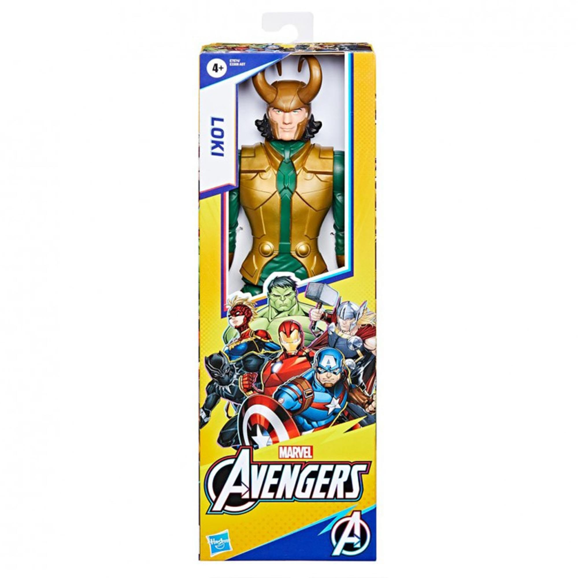 Avengers Loki with backpack Blast Gear compatibility for launcher play.