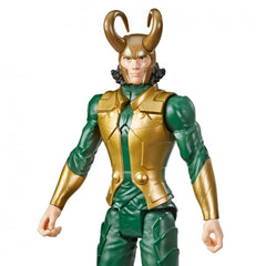 Avengers Loki packaging artwork with Marvel Universe design.