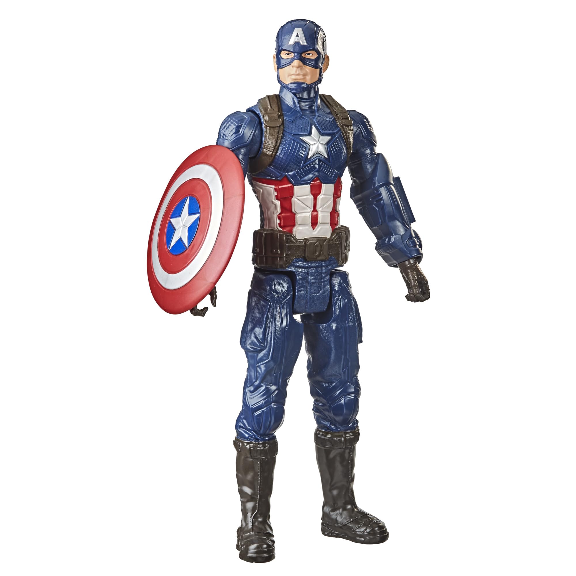 Avengers Captain America 12-inch figure in action pose for imaginative play and display