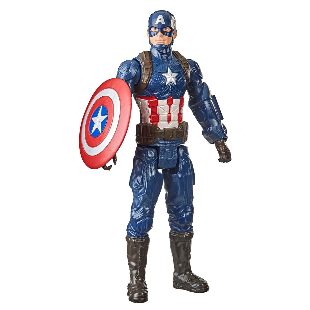Avengers Captain America 12-inch figure in action pose for imaginative play and display