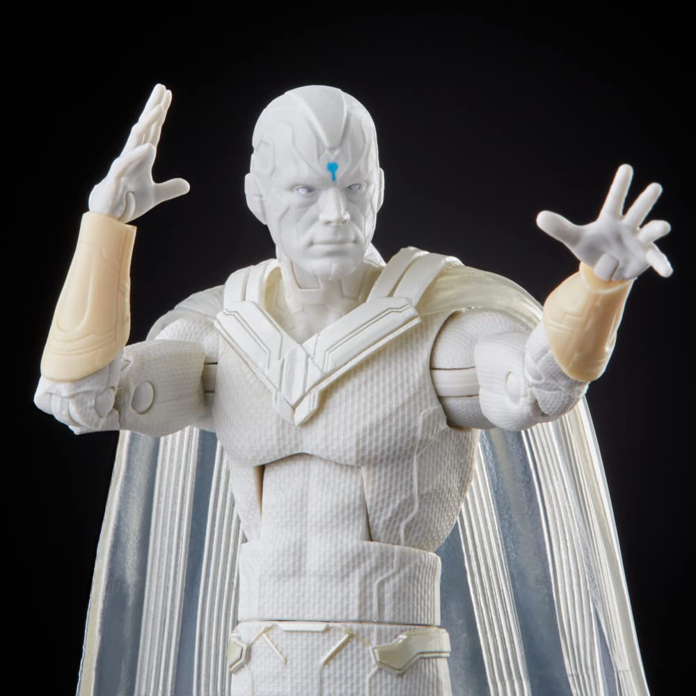 Avengers Vision figure in dynamic pose highlighting articulation.