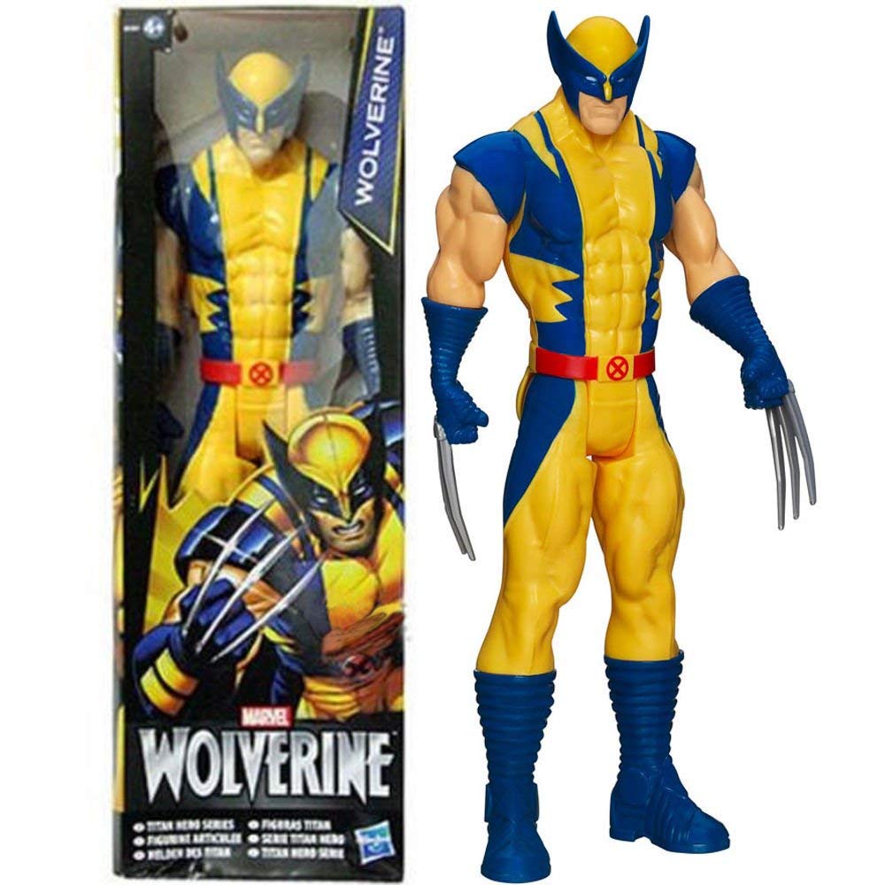 Avengers Wolverine 12-inch figure back view showing poseability for action storytelling.