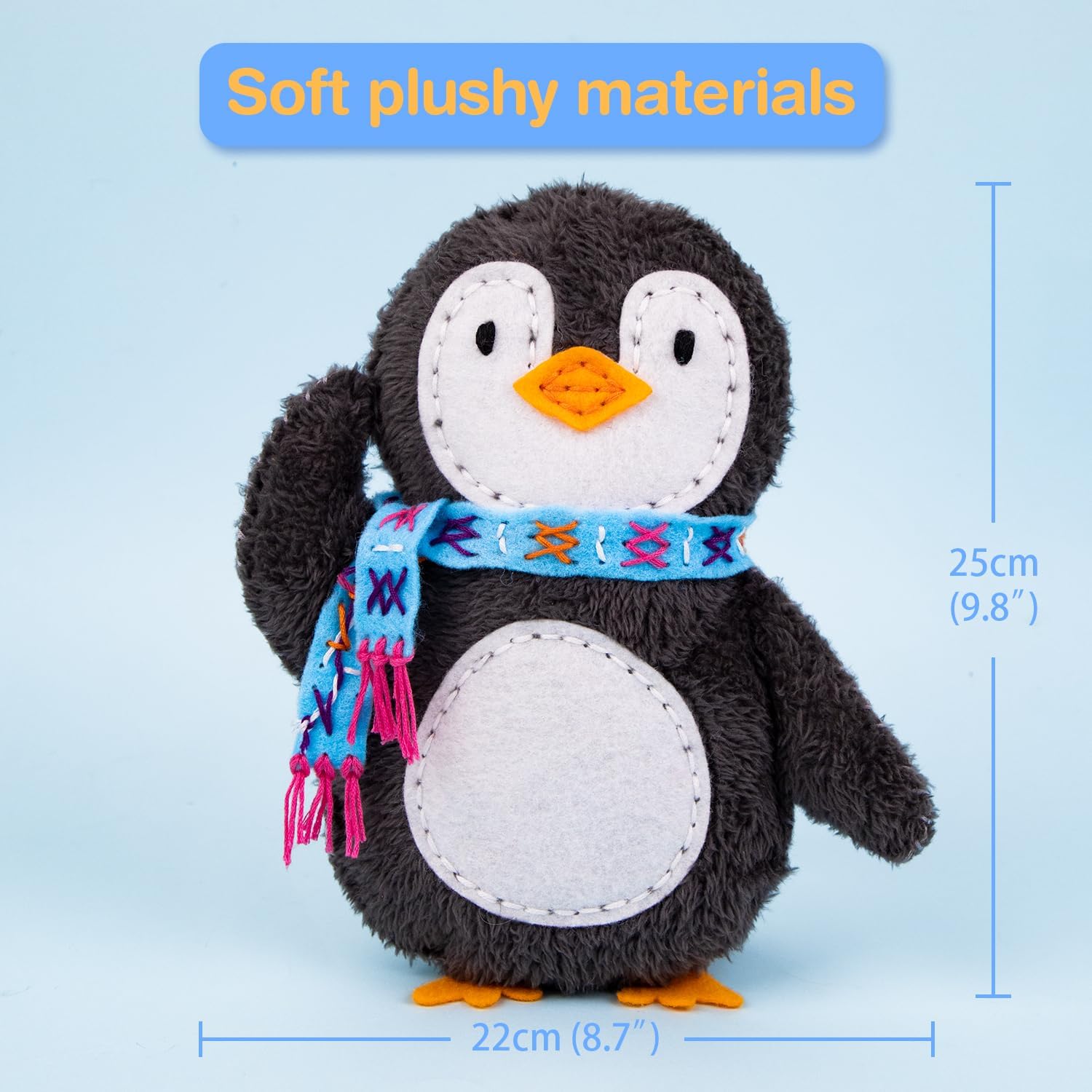 Avenir My First Sewing Kit Sloth Plush promotes slow, focused stitching practice.