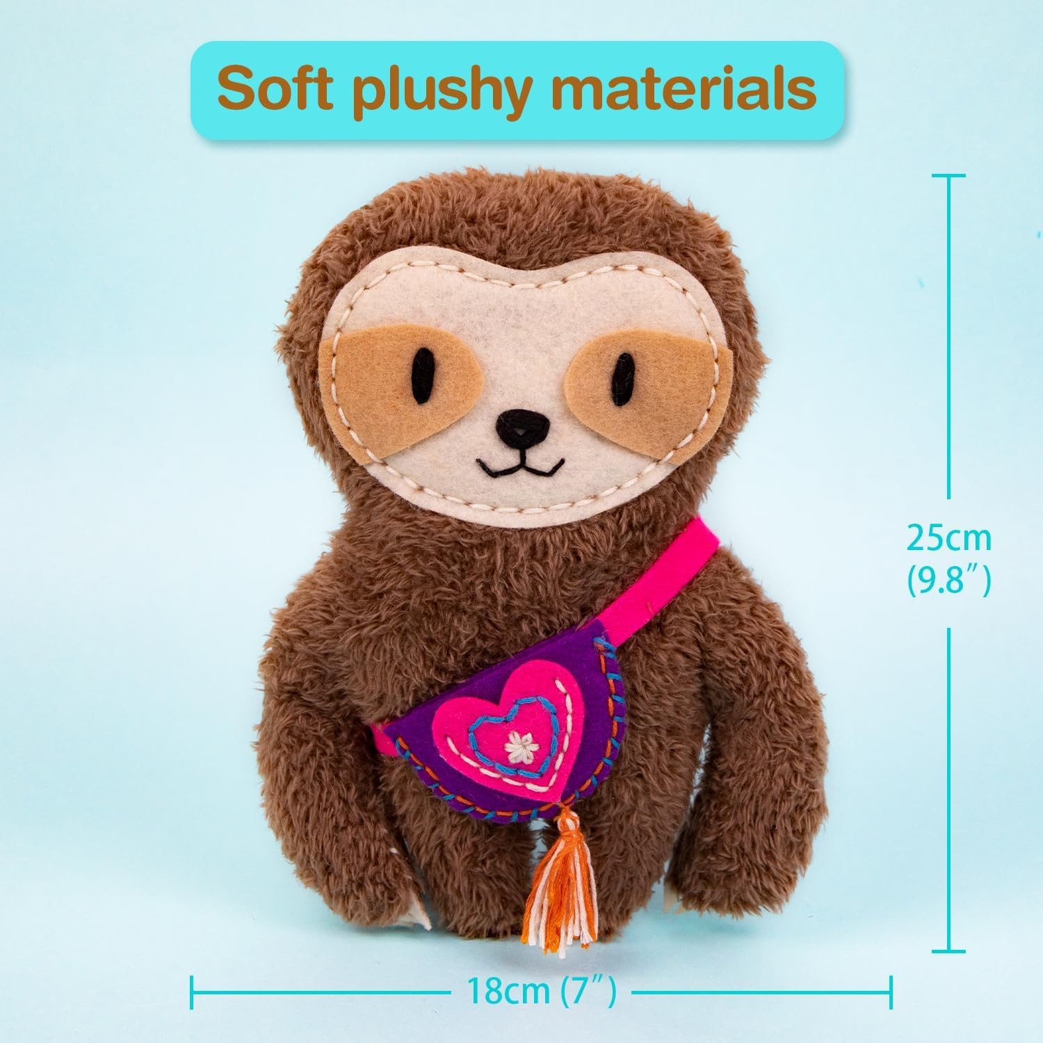 Avenir My First Sewing Kit Sloth presents a calm, mess-free sewing moment.