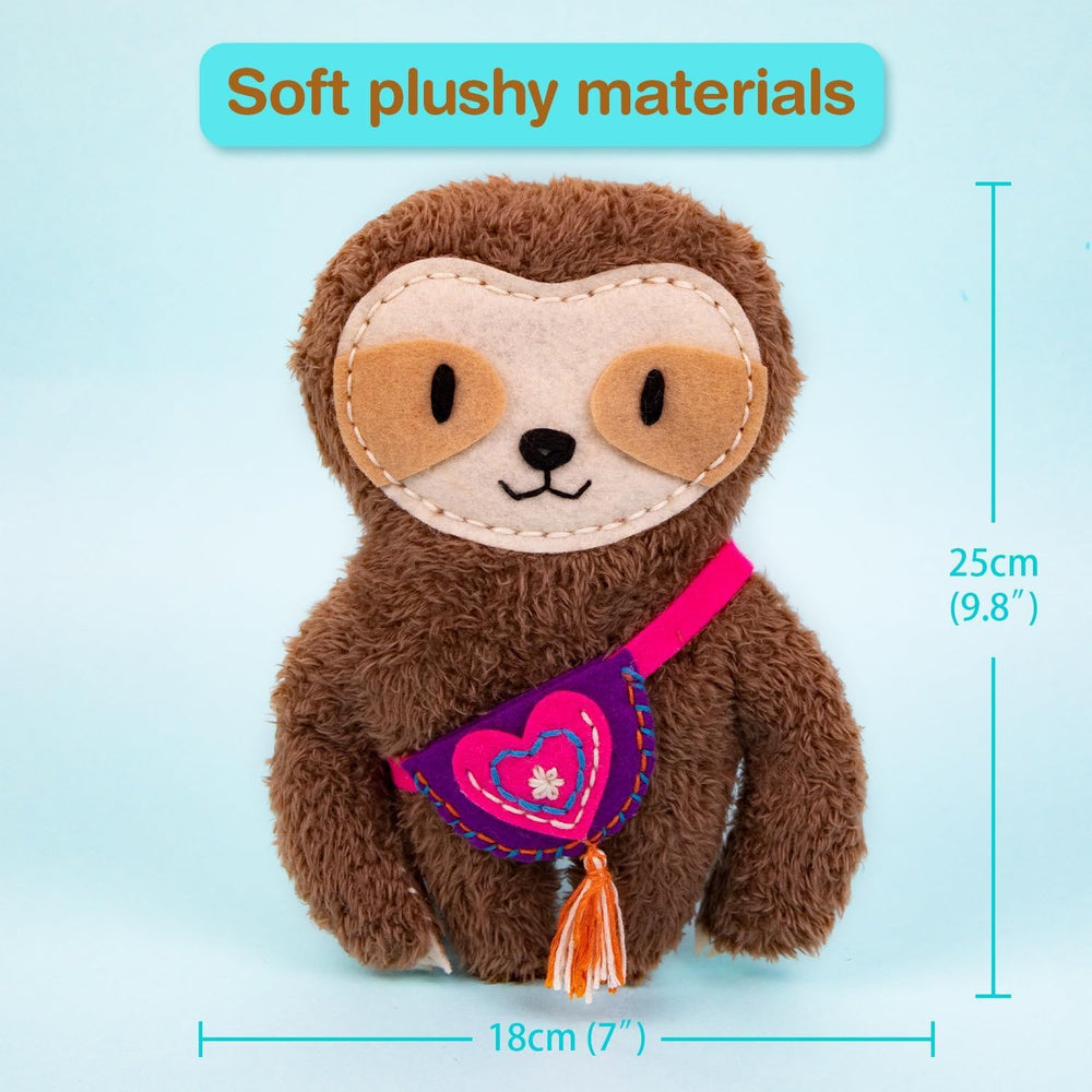 Avenir My First Sewing Kit Sloth presents a calm, mess-free sewing moment.