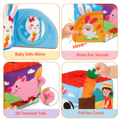 Avesa Baby Toys textured fabrics encourage tactile exploration and grip
