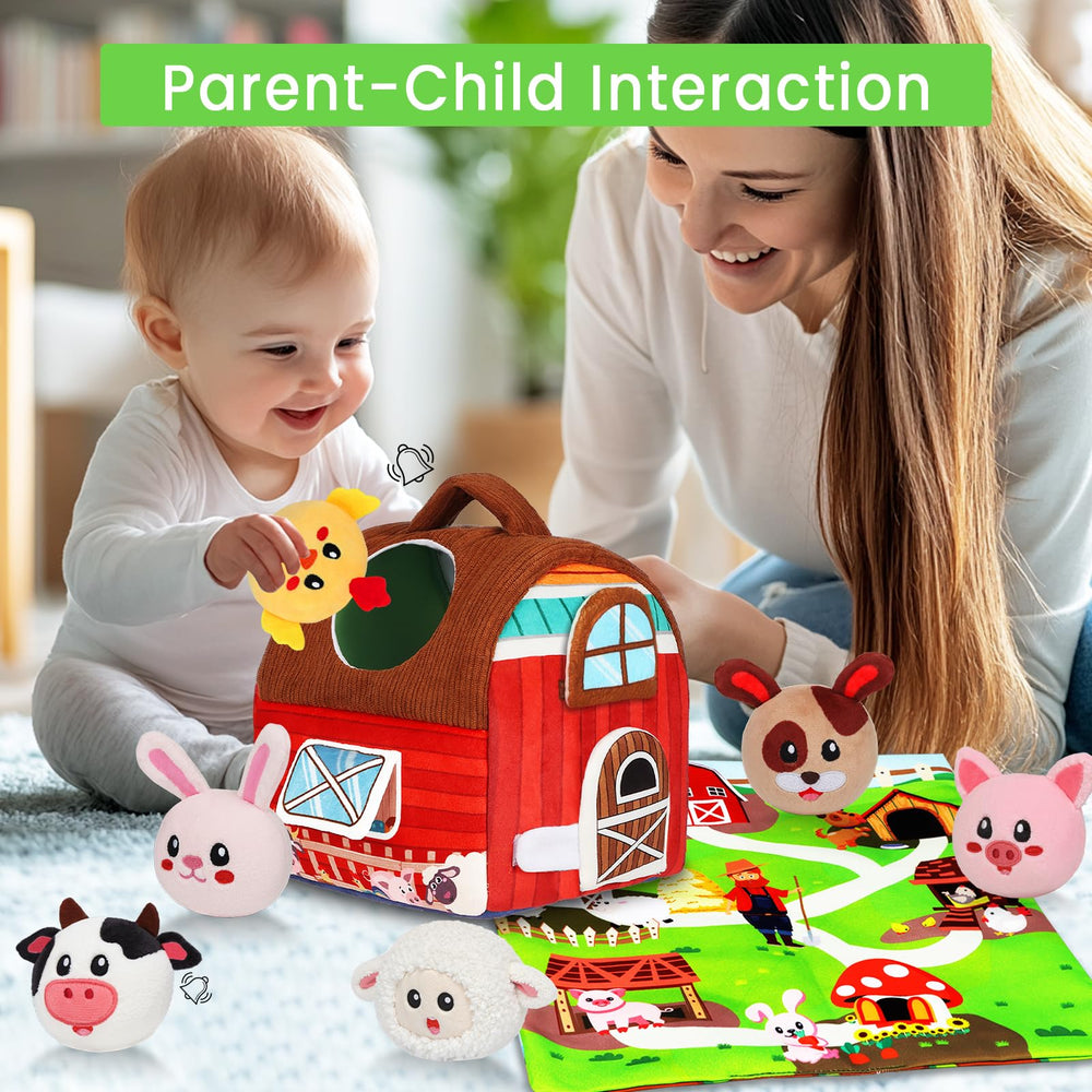 Avesa plush sheep toy offers soothing, explorative play.