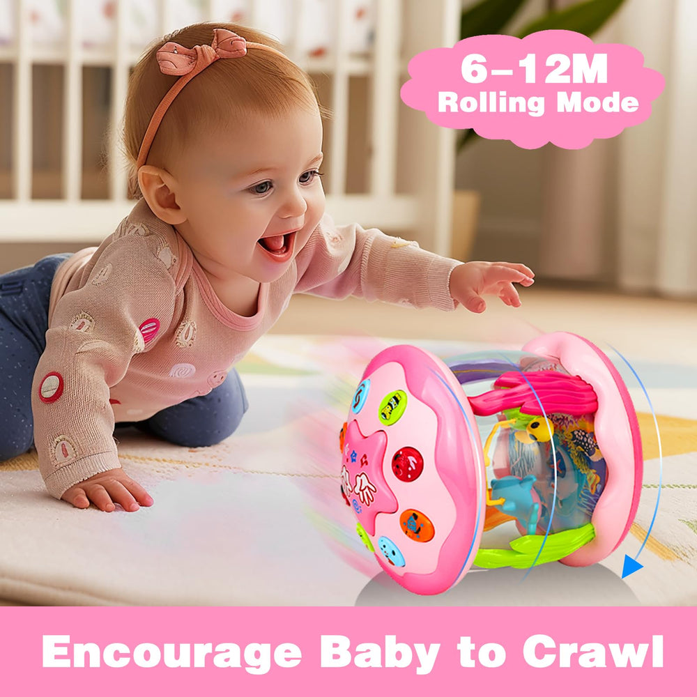 Avesa top-button music light activation invites responsive play and cause-and-effect learning.
