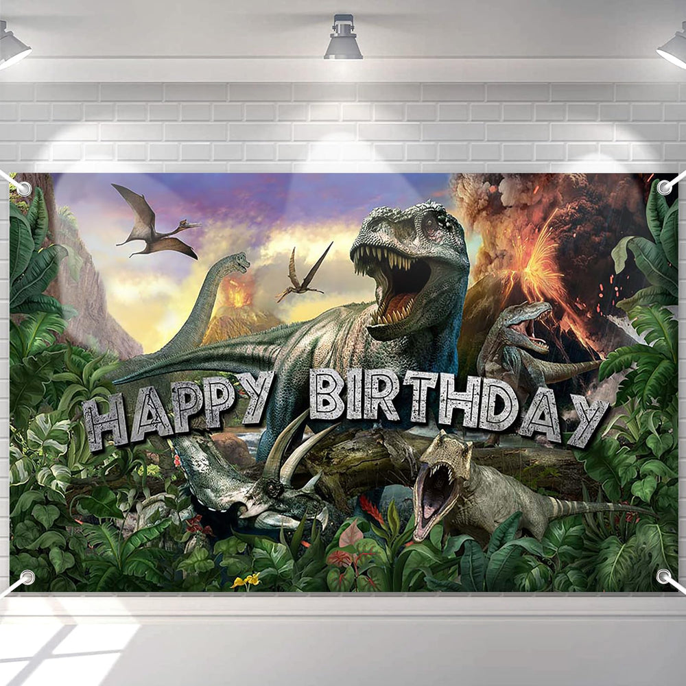 Avezano dinosaur backdrop 70.8x43.3 inch bright party photos and decor