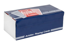 Aviator poker-size playing cards for comfortable handling and quick shuffles.