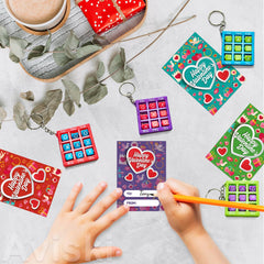 Aviski 28-card set doubles as party favors and classroom prizes.