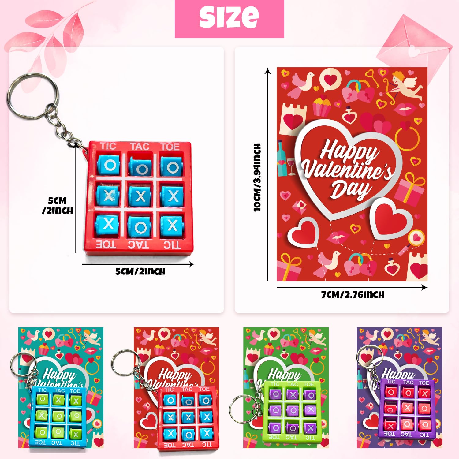 Aviski 2-inch tic tac toe keychains on backpacks promote daily play.