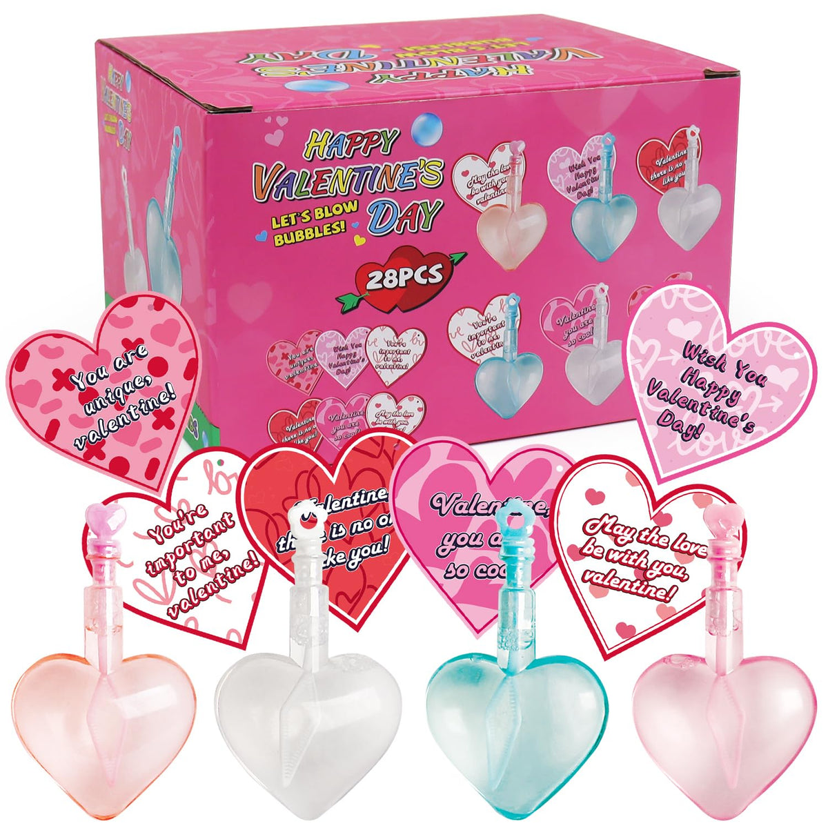 Aviski valentines cards featuring heart shapes for classroom exchanges.