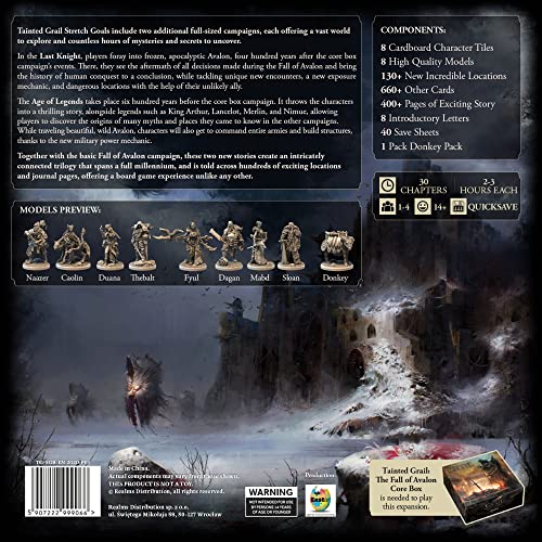 Awaken Realms Tainted Grail Age of Legends artwork, highlighting Arthurian origins and mythic quests.