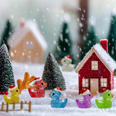 AWEELON resin ducks for dollhouse ornaments and decor
