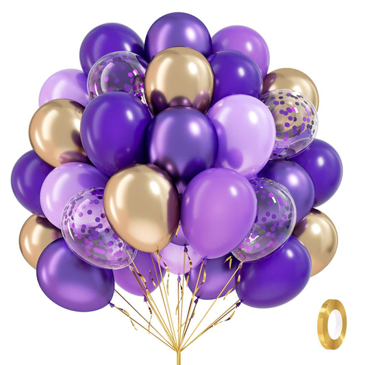 awenztech 12inch dark purple balloon for elegant party décor