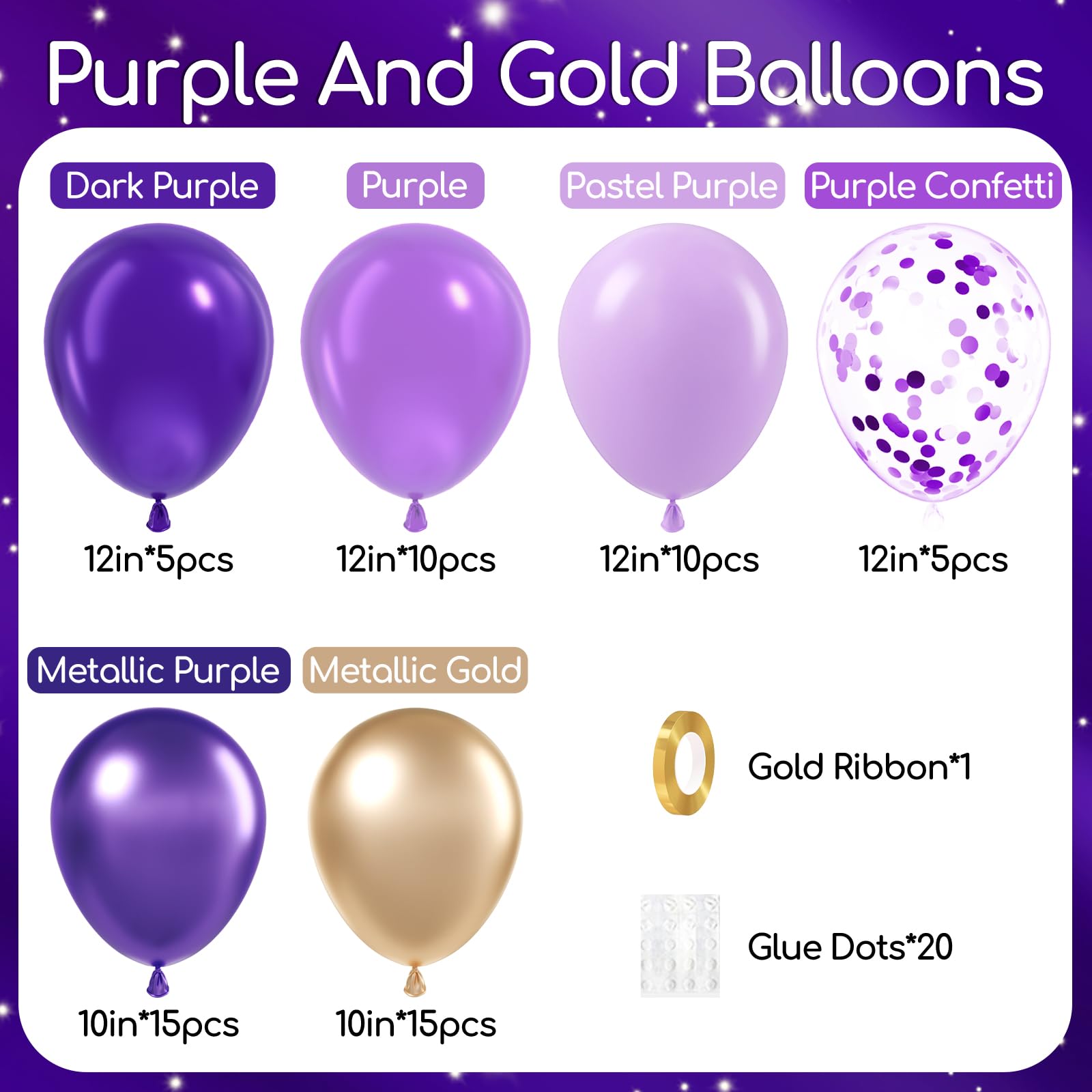 awenztech 12inch purple balloon adds vibrant color to celebrations
