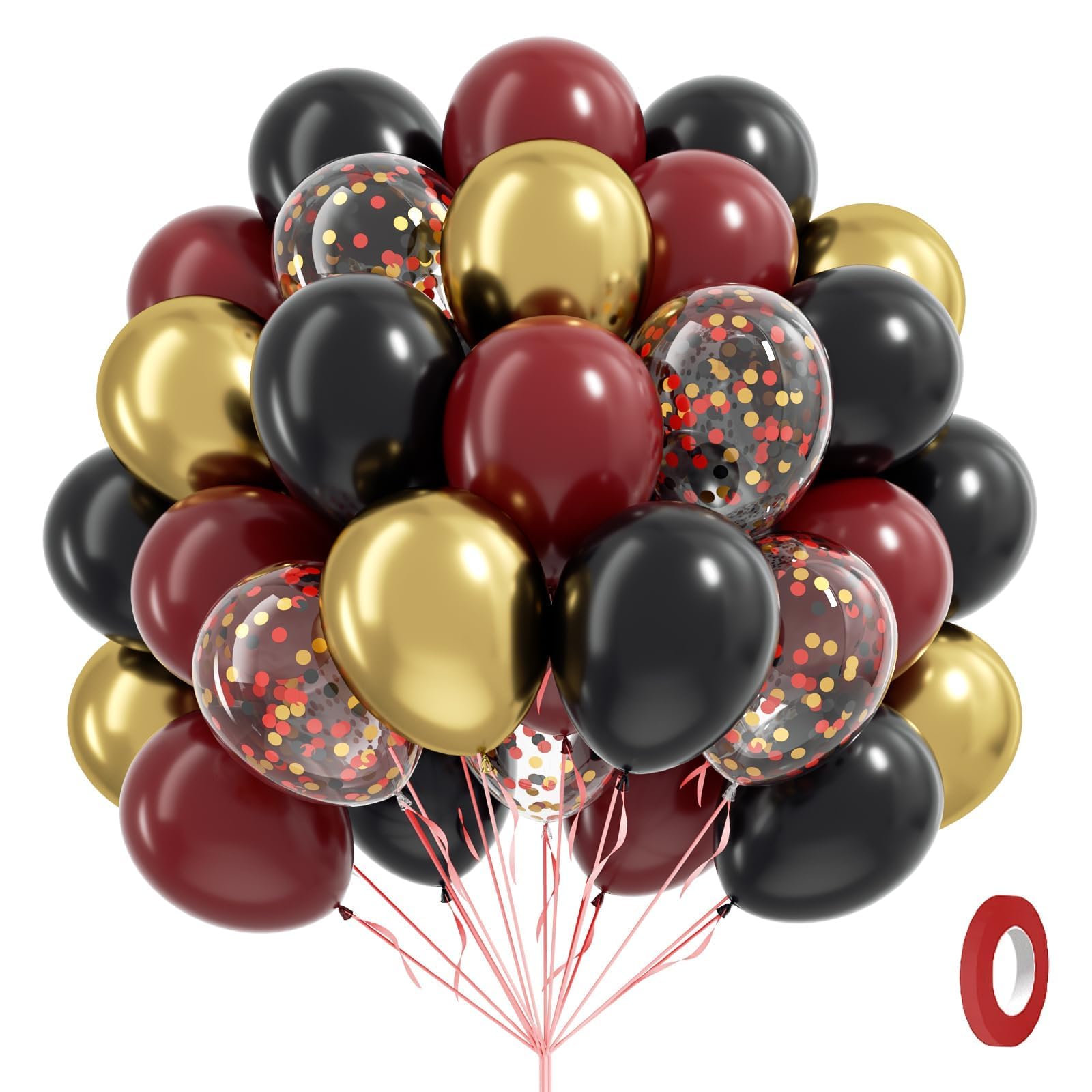 Awenztech burgundy balloons for elegant maroon-themed celebrations.