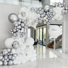 Awenztech balloon arch garland setup for weddings and celebrations.