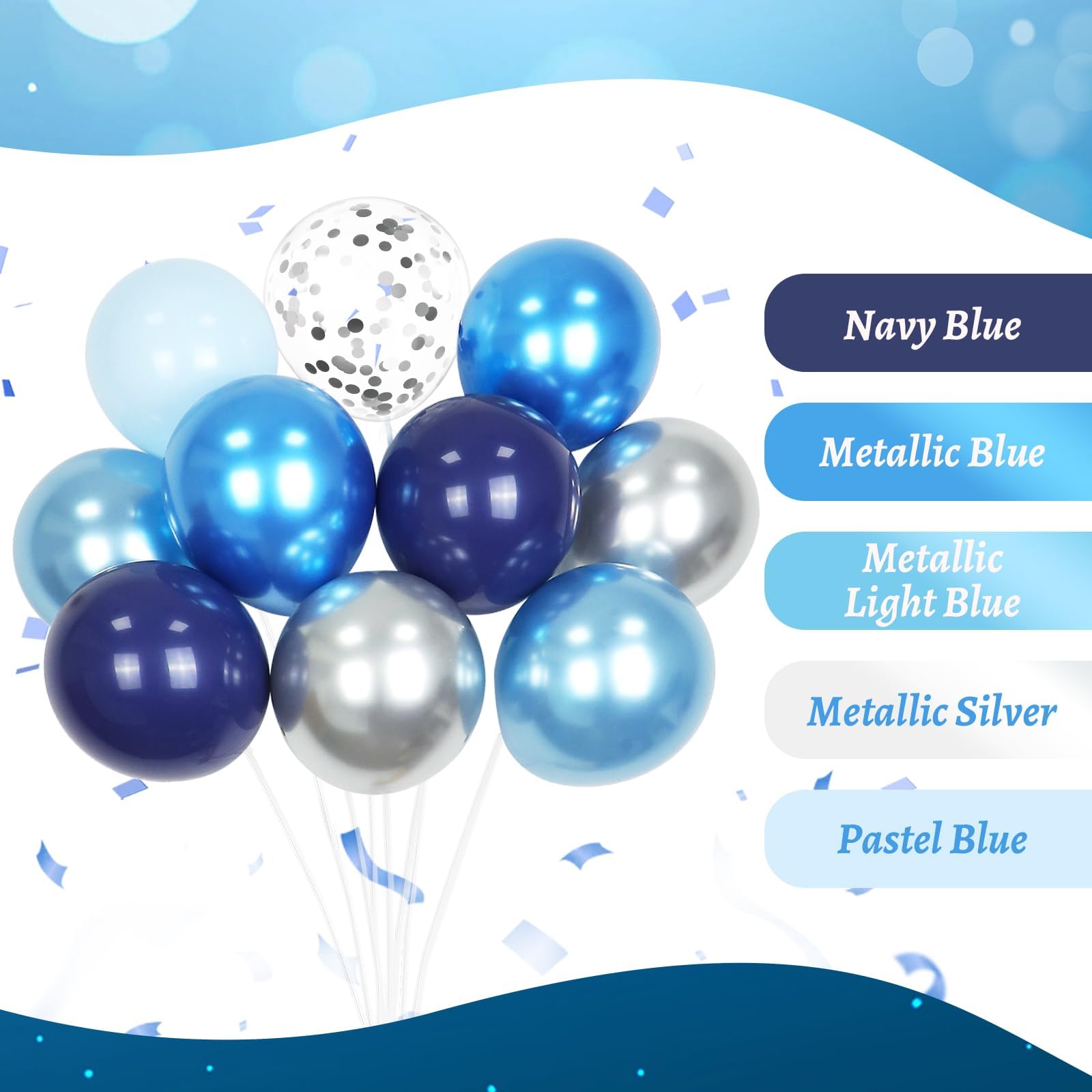 Awenztech balloon assembly kit with glue dots and ribbon for easy setup.