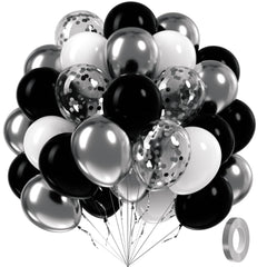 Awenztech black balloons 12inch for bold party decor and versatile balloon arches