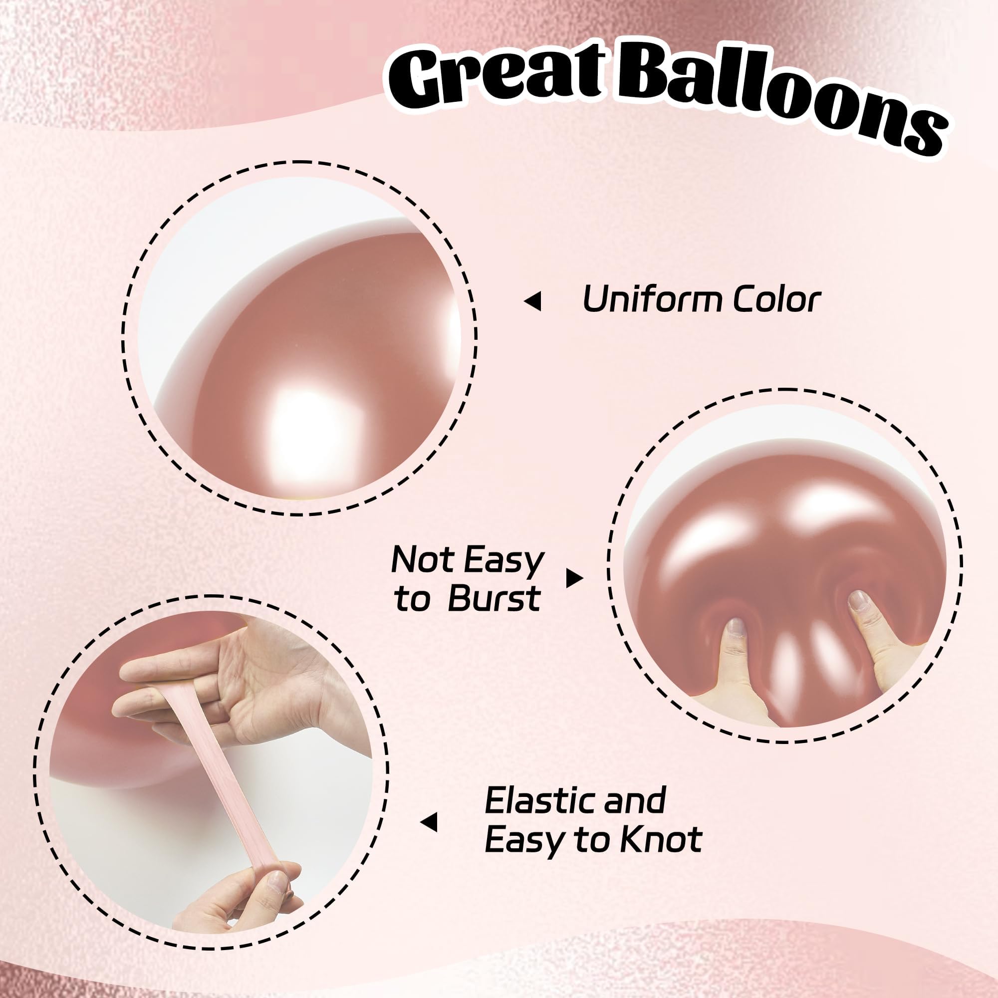 Awenztech black latex balloons perfect for bold party accents